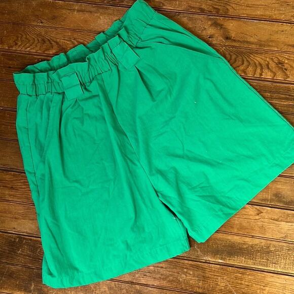 Vintage women’s 80s sack top high waisted pull on cotton shorts size medium - Picture 1 of 6